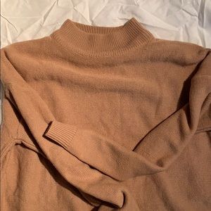 Tan cowl sweater